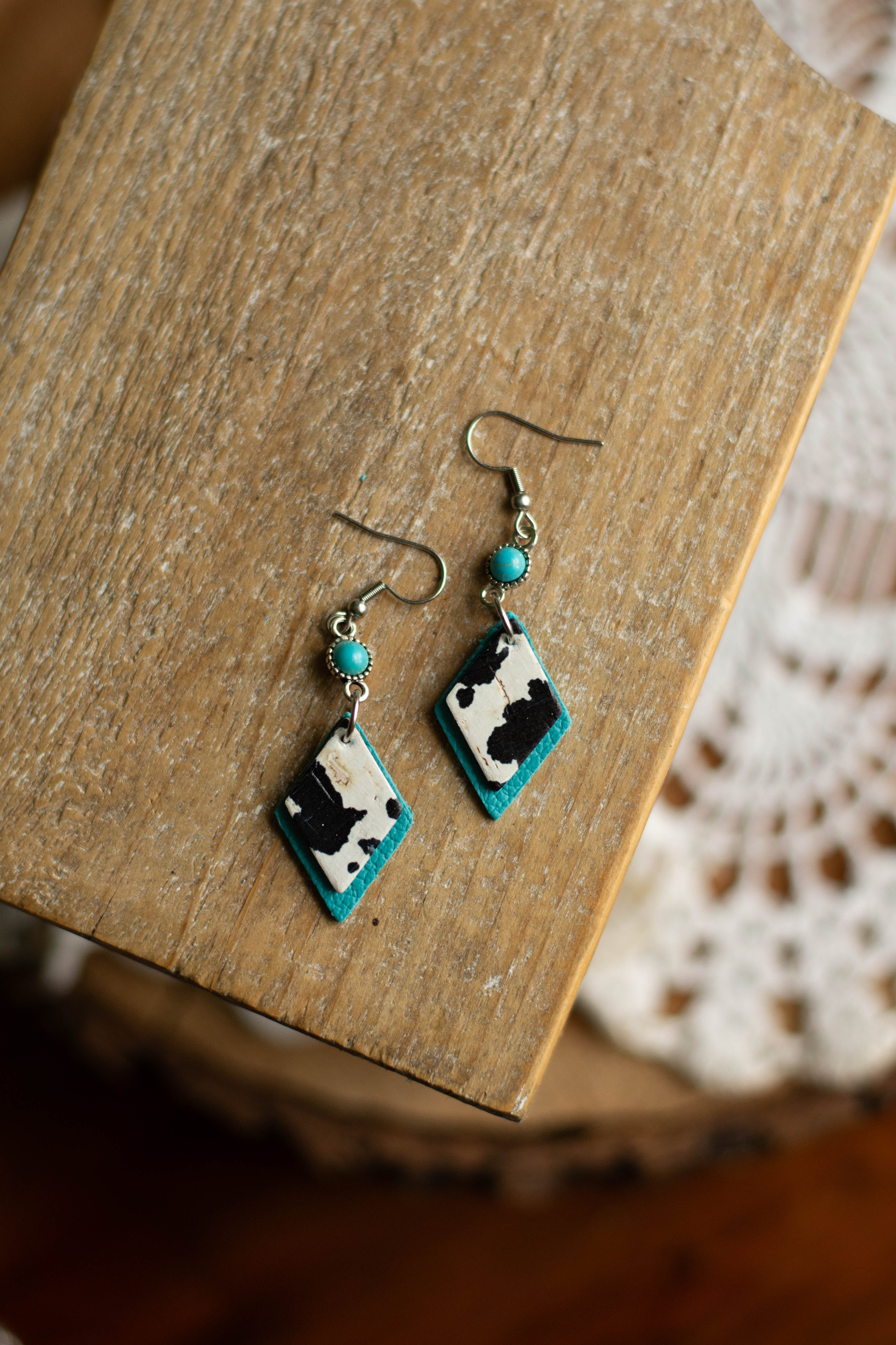Cowprint Turquoise