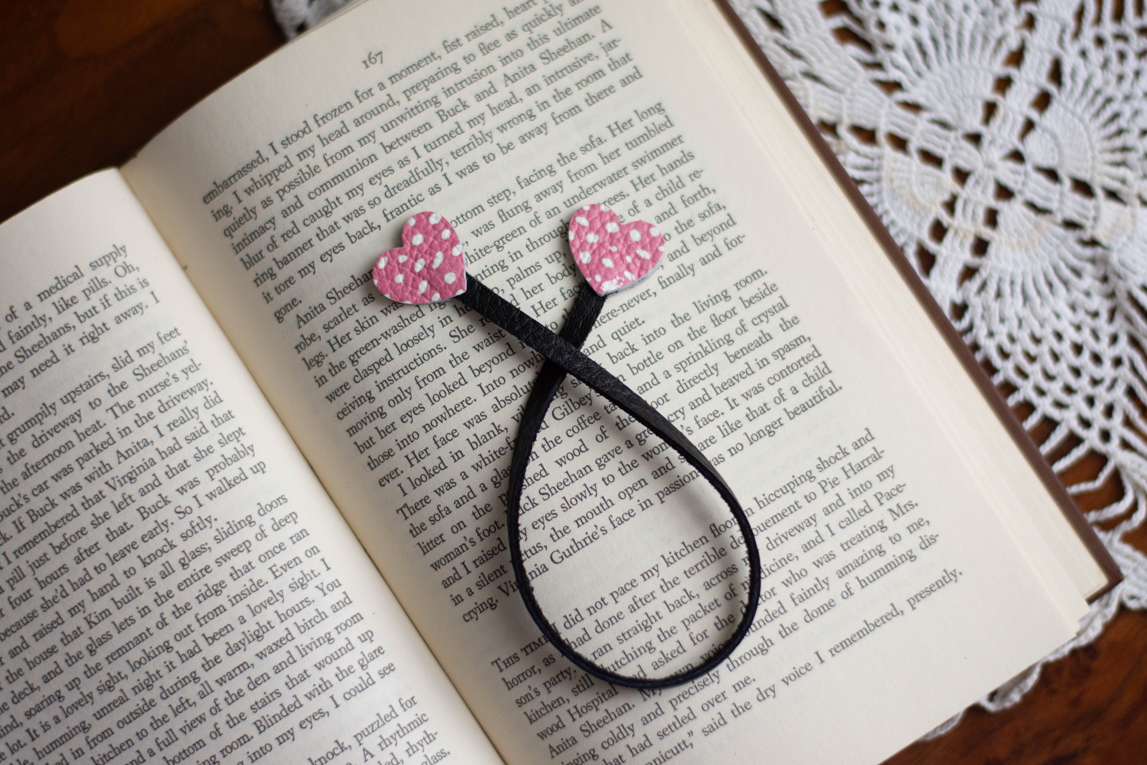 Leather Ribbon Pagemarker