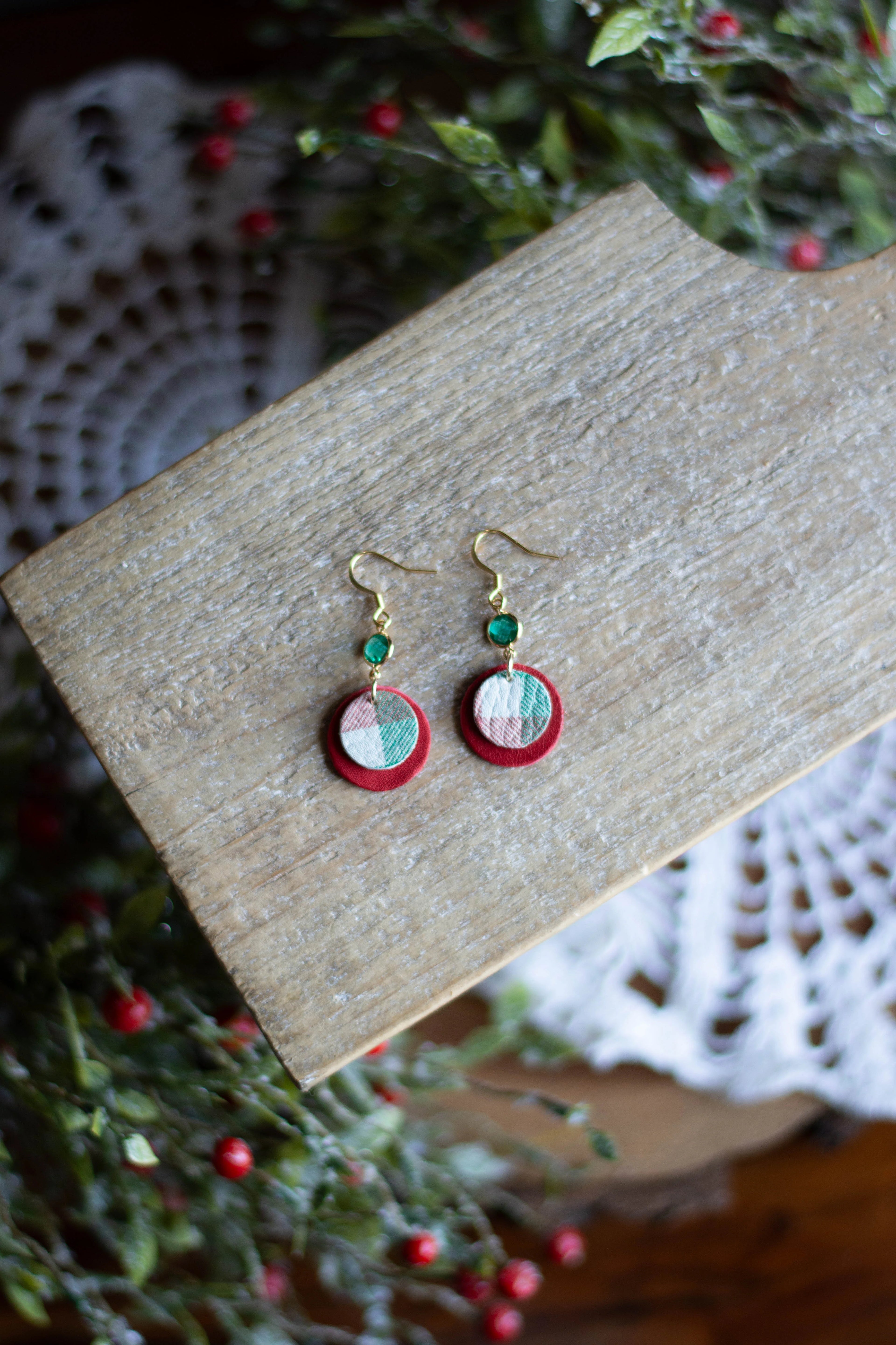 Mini Hollowday Plaid Circles