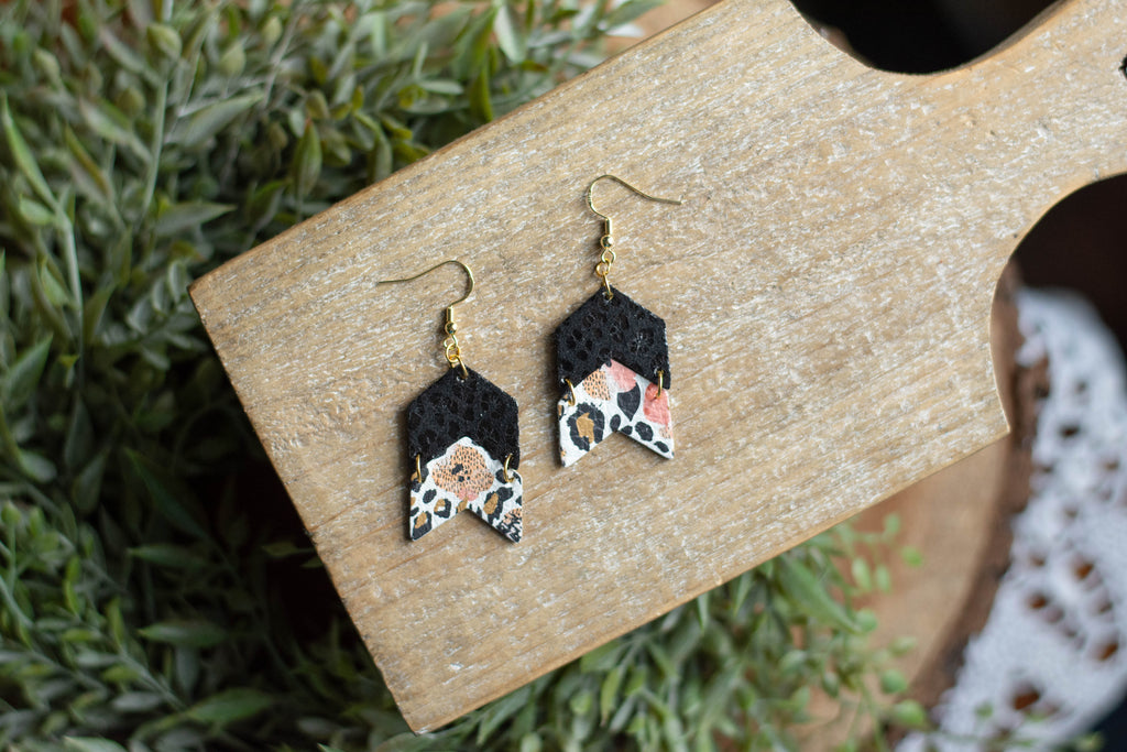 Leopard Floral Double Arrow