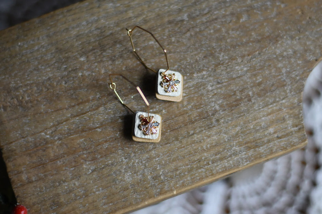Multi-Colored Snowflake Dangle