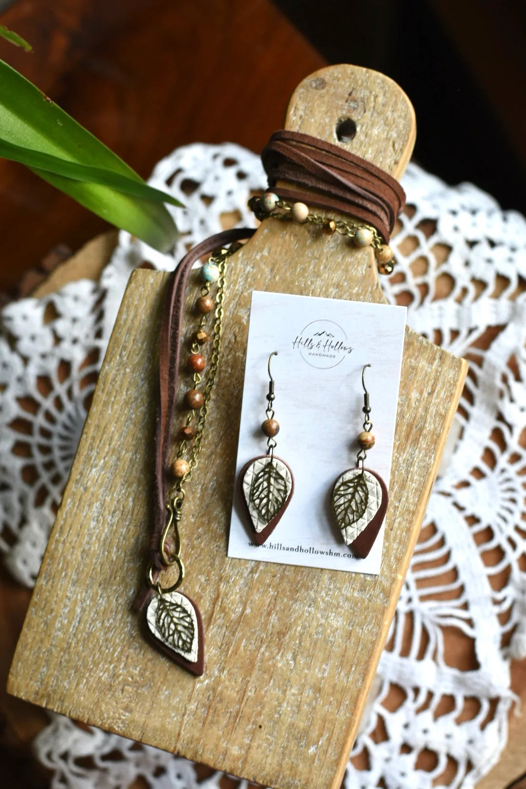 Bronze Leaf Necklace