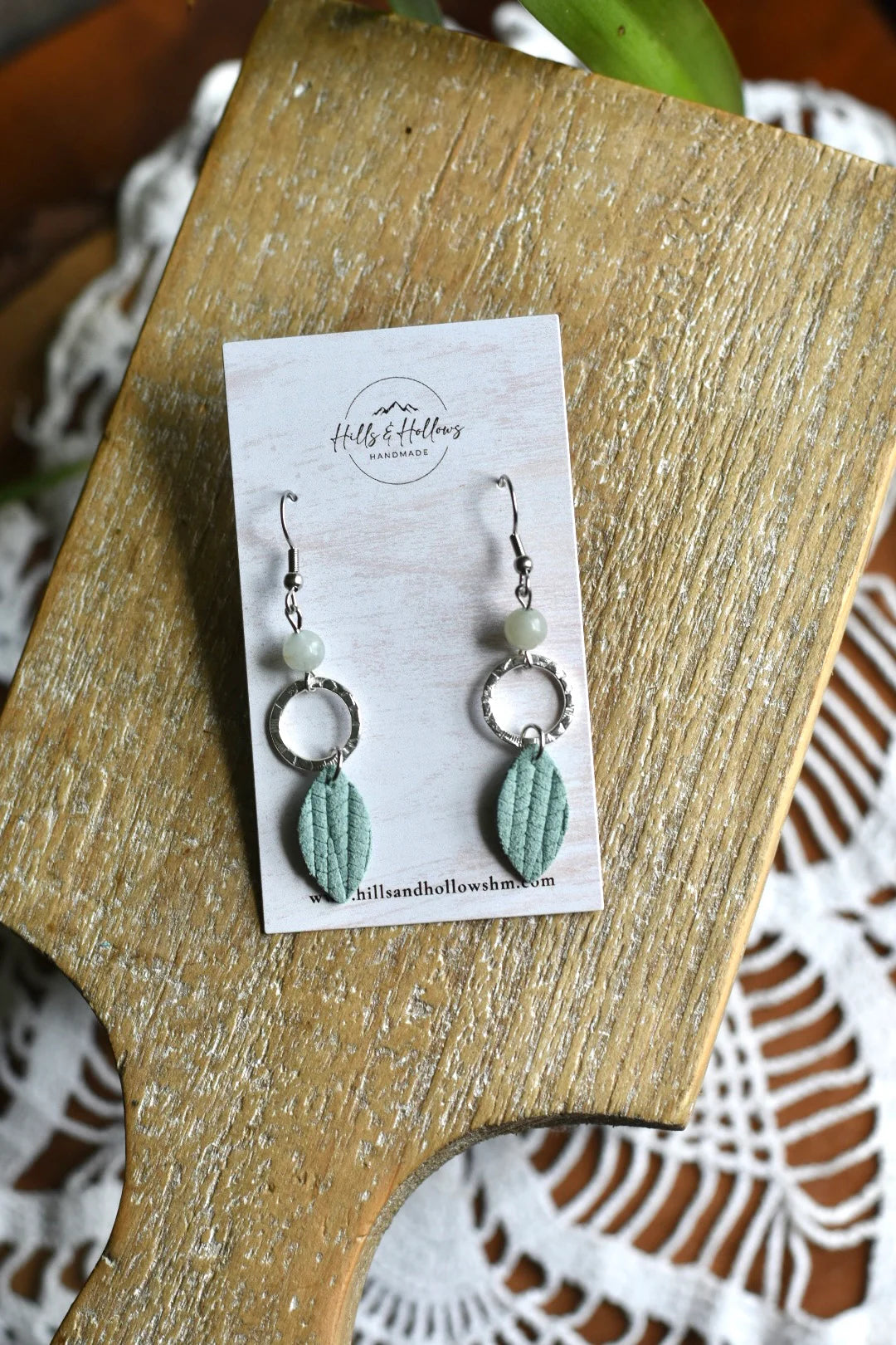 Textured Leaf Dangle