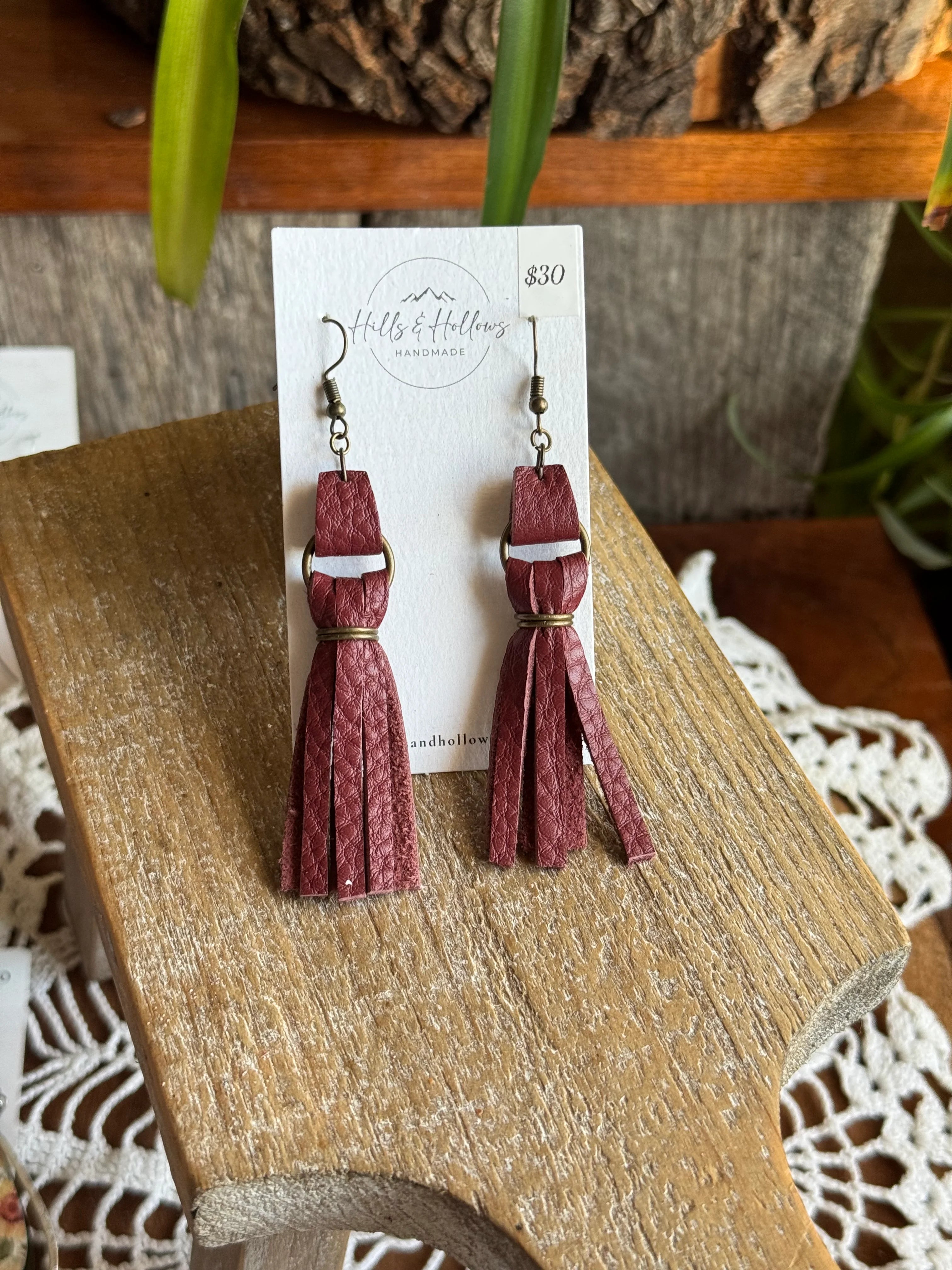 Burgundy Tassel