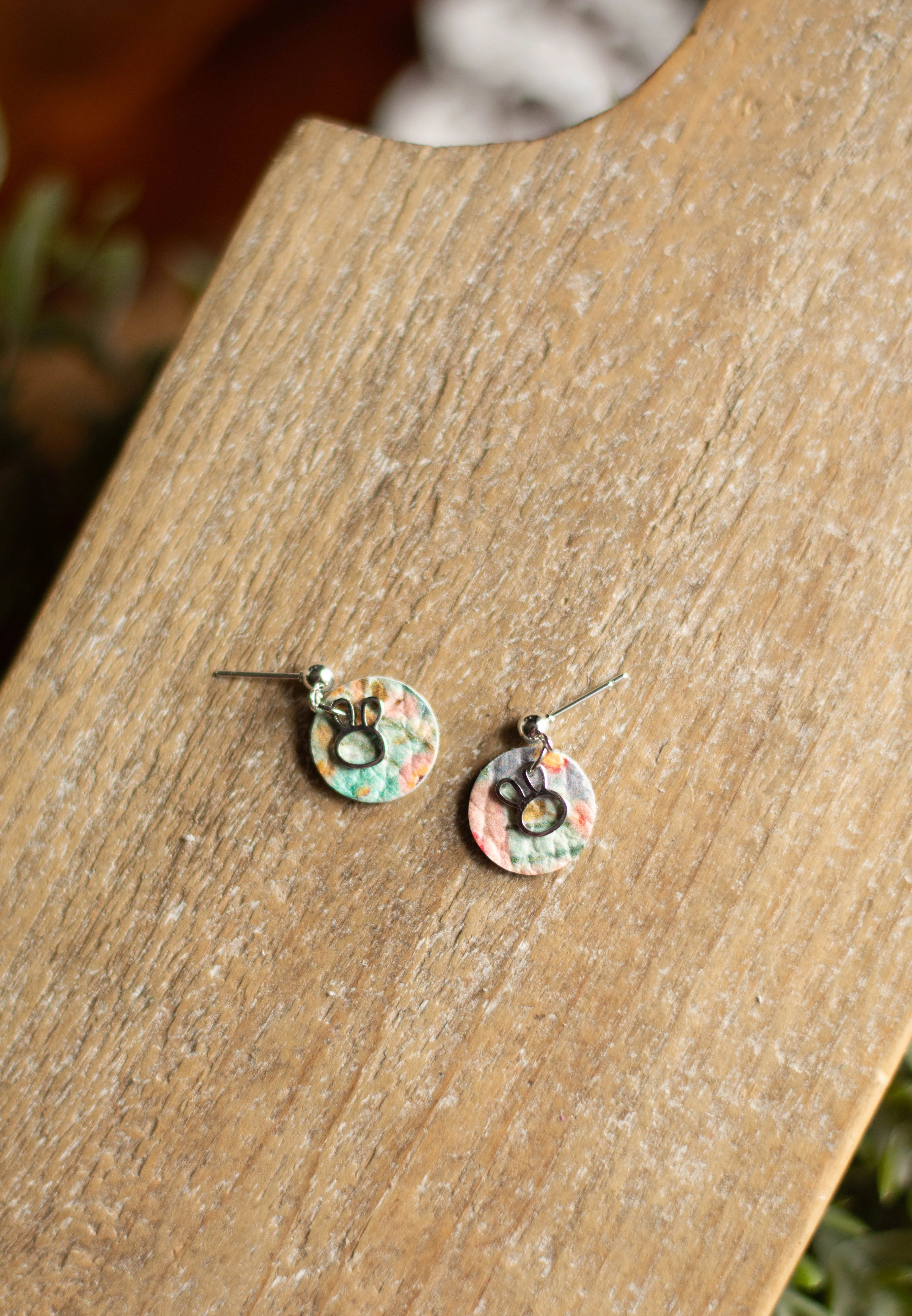 Little Bunnies in Watercolor Floral