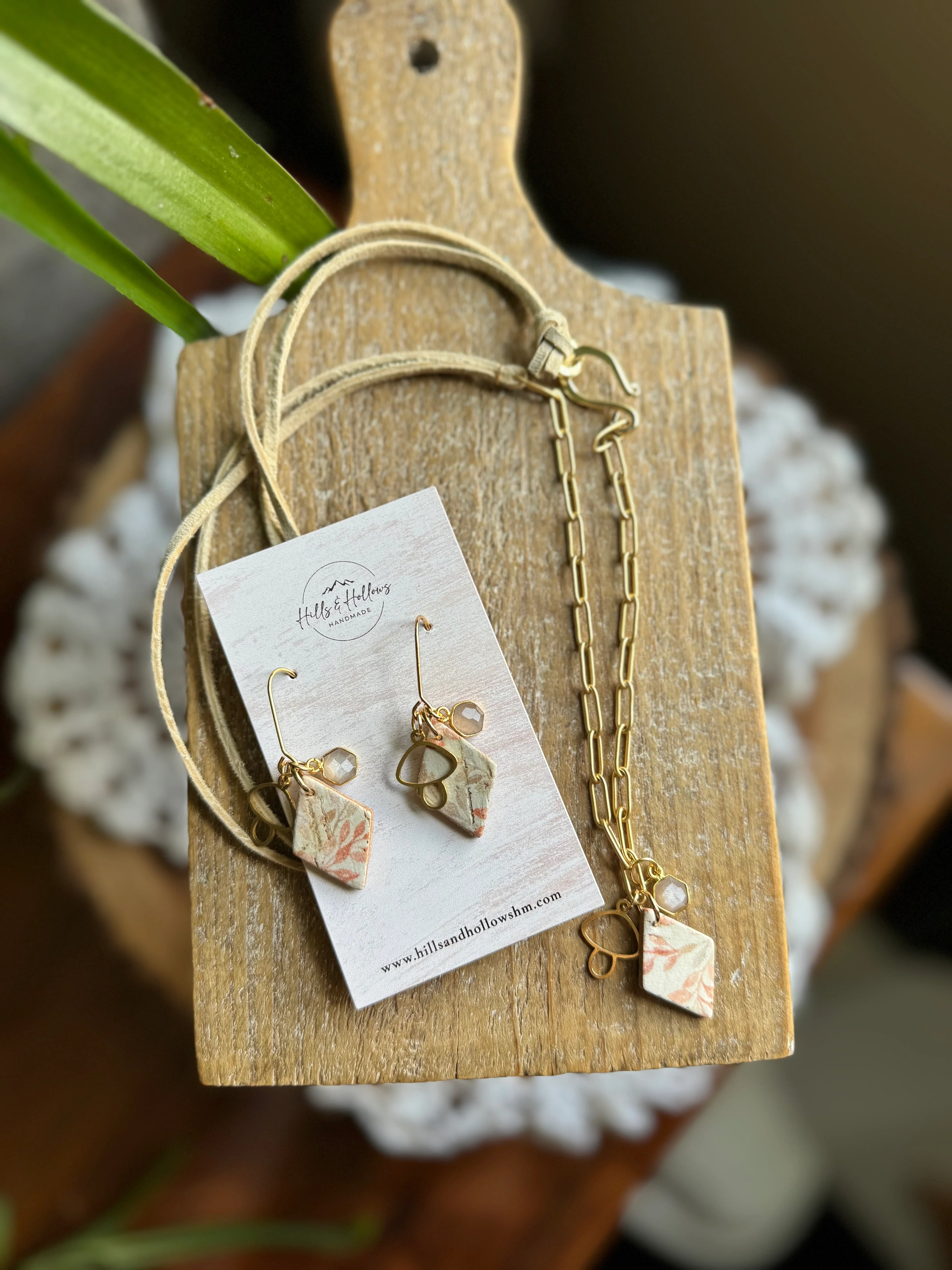 Peach Mushroom Charm