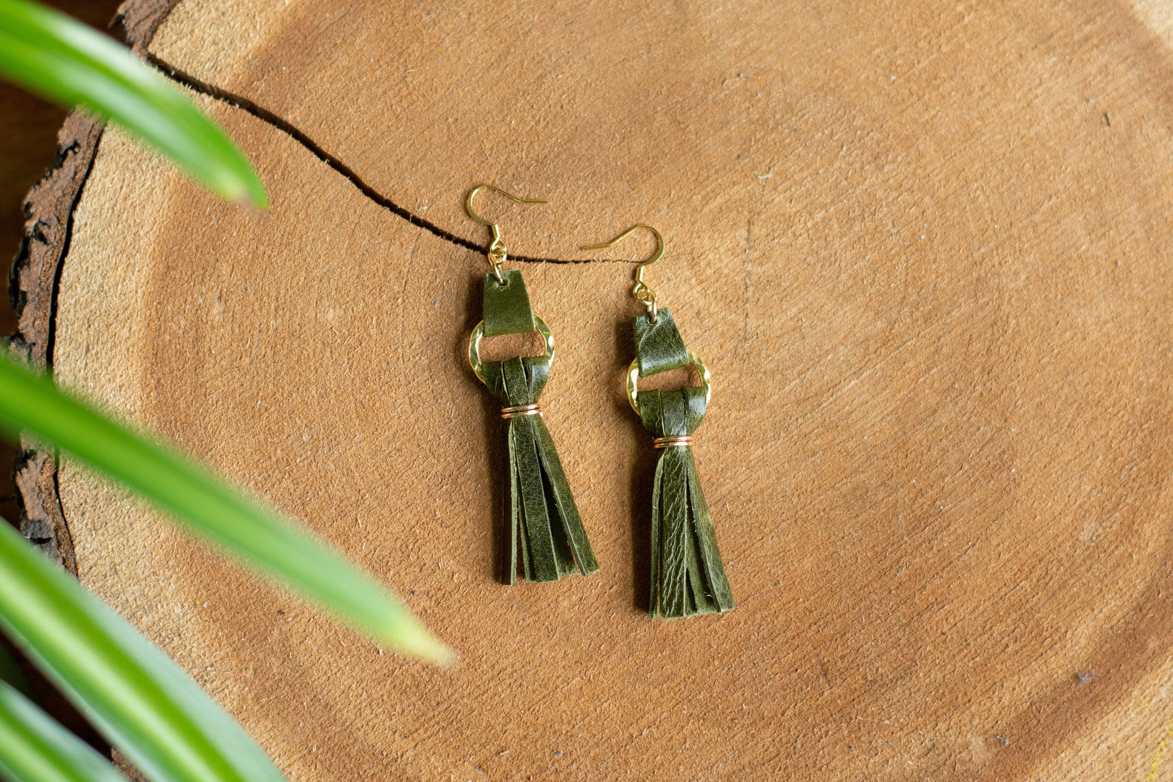 Olive Green Tassel