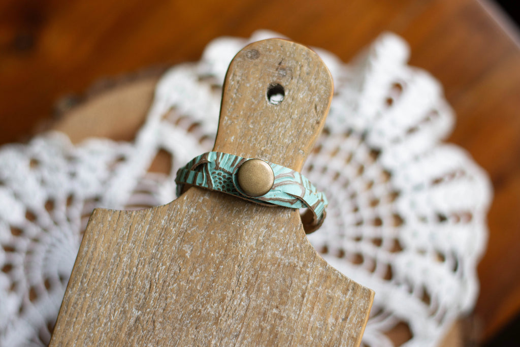 S/M Western Tooled Bracelet | Full Braid