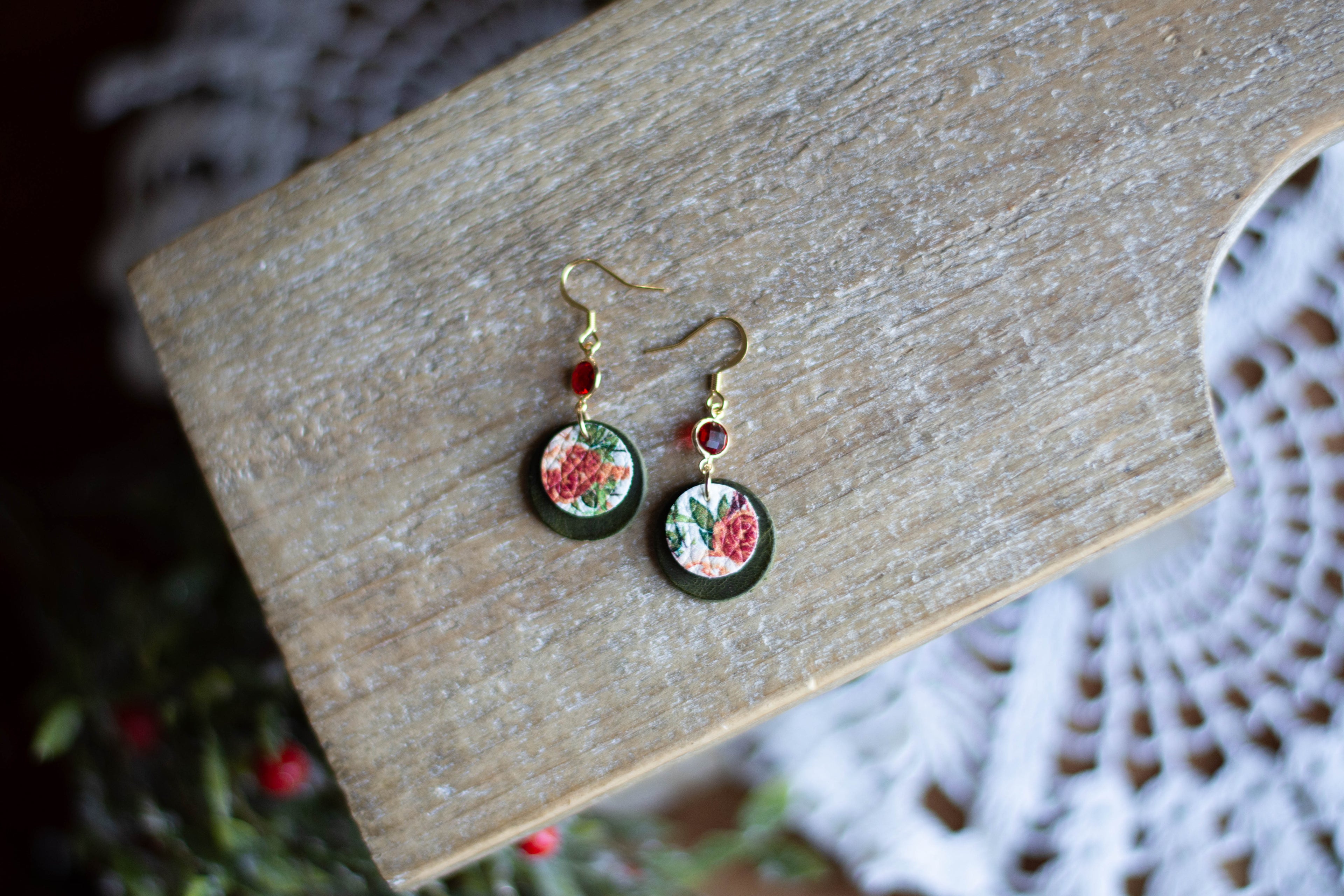 Mini Winter Rose Circles