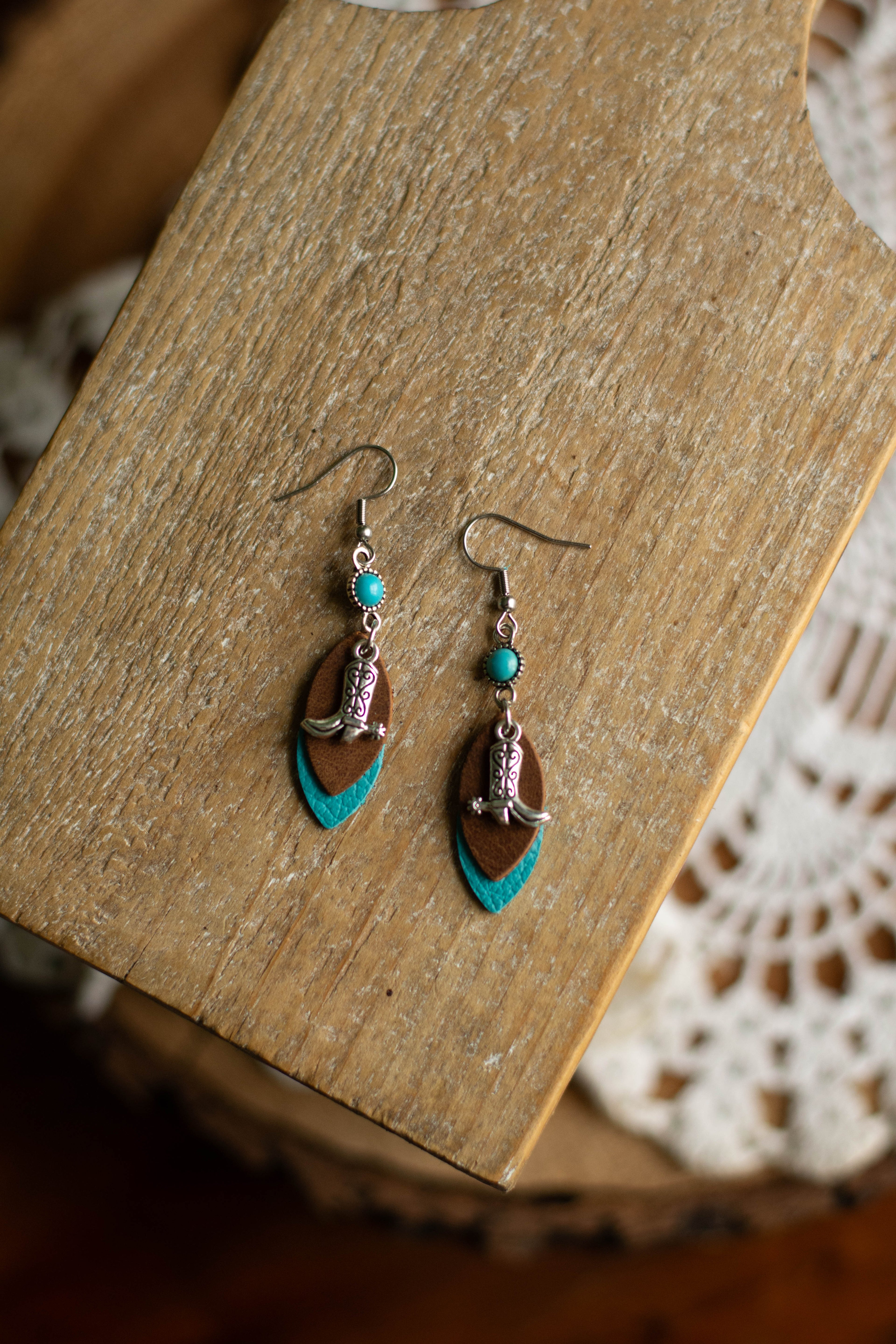 Cowgirl + Turquoise Dangles