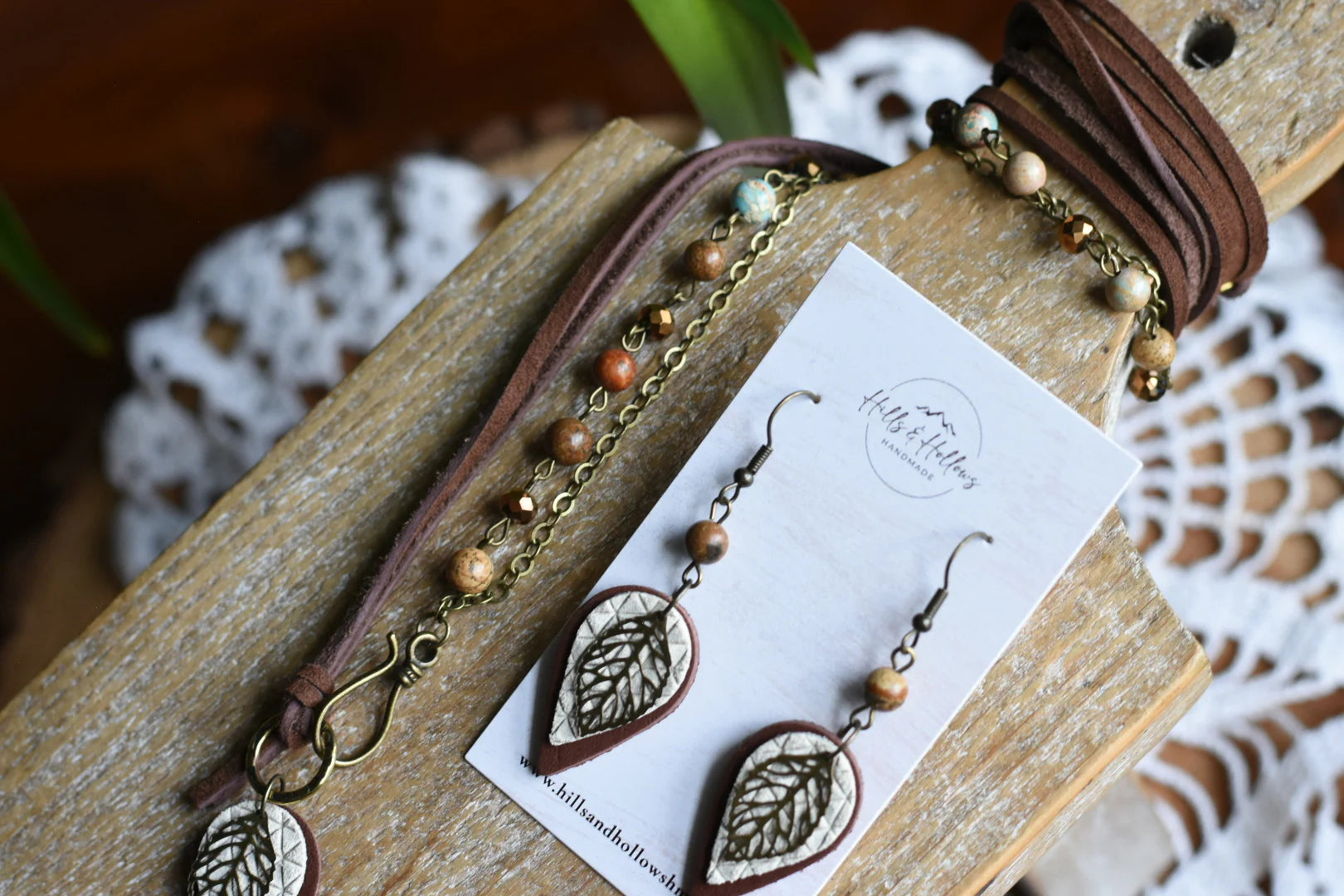 Bronze Leaf Necklace