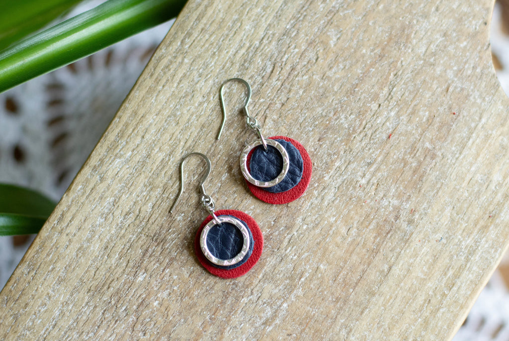Red & Blue Two-Tone Circles