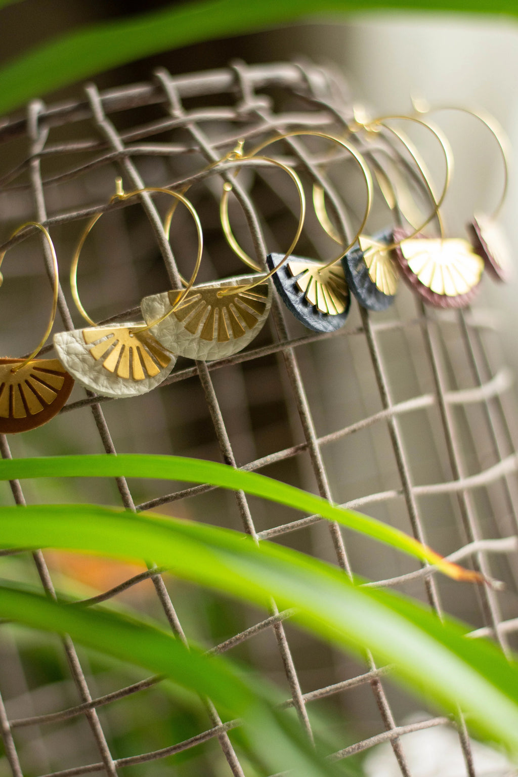 Sunbeam + Leather Hoop