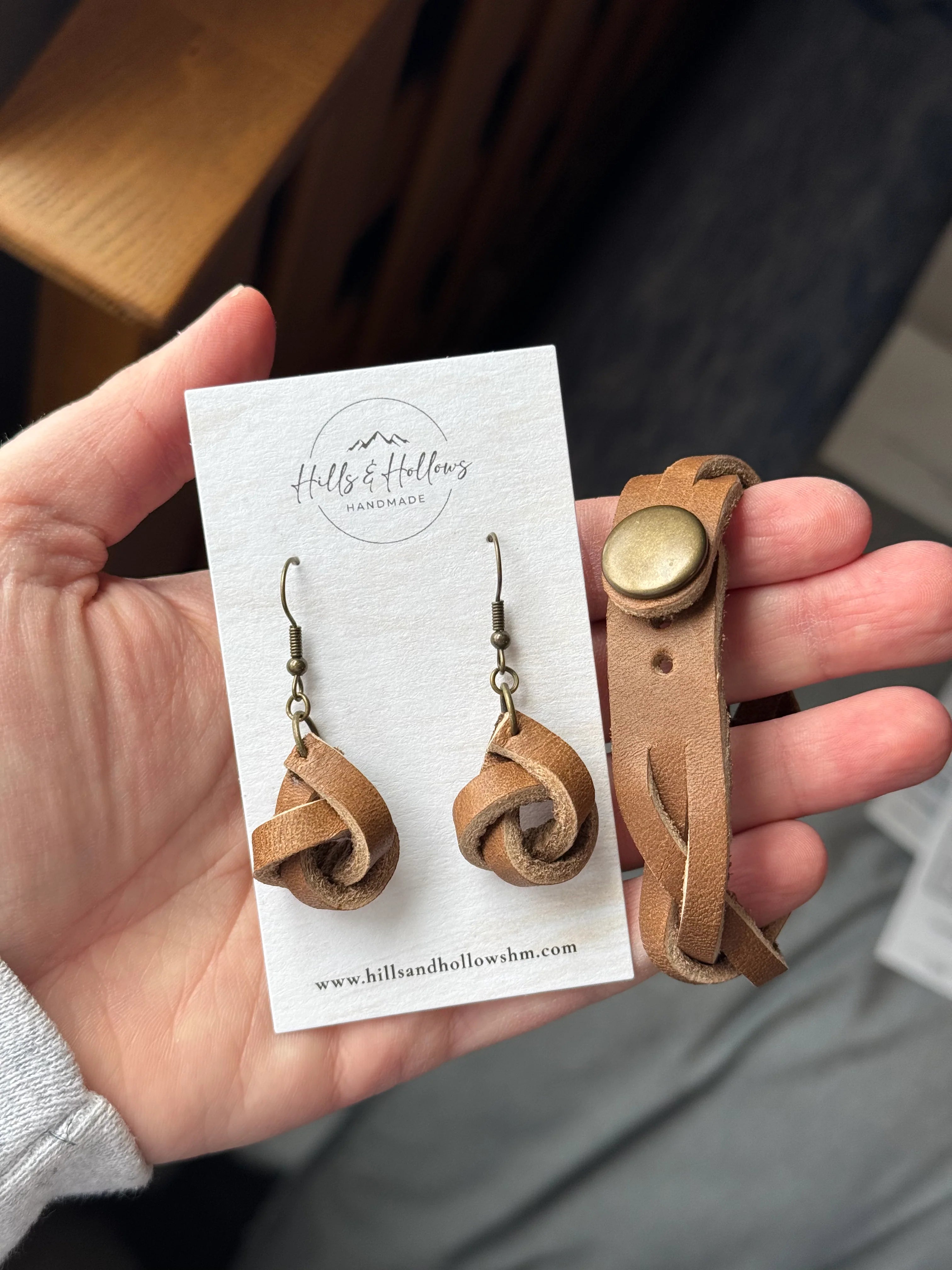 Rustic Bracelet + Knot Set