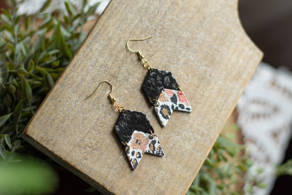 Leopard Floral Double Arrow