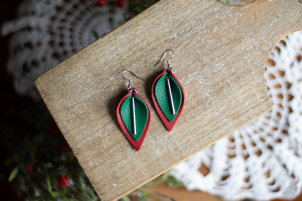 Red & Green Leaf Drop