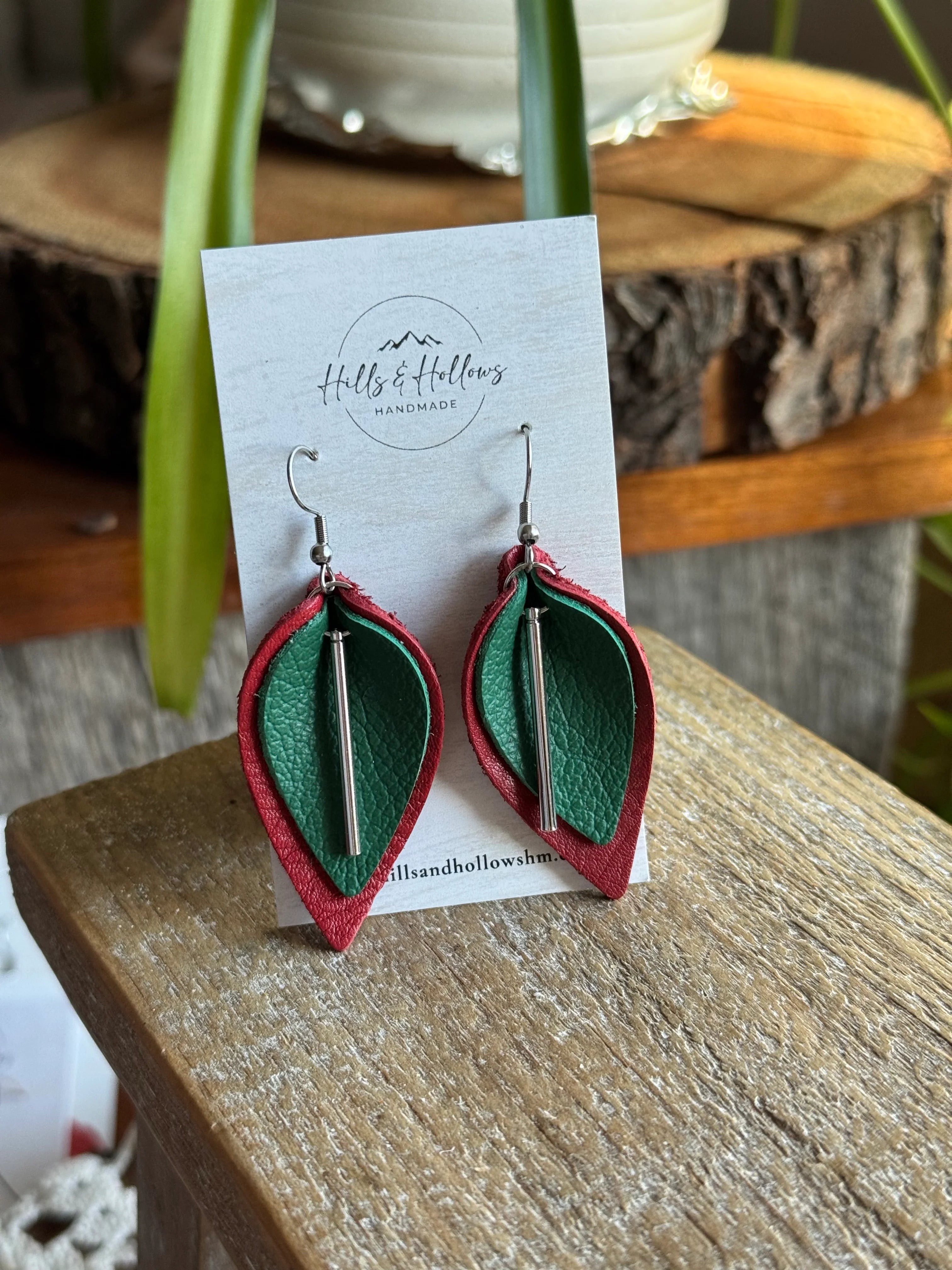 Red & Green Leafdrop