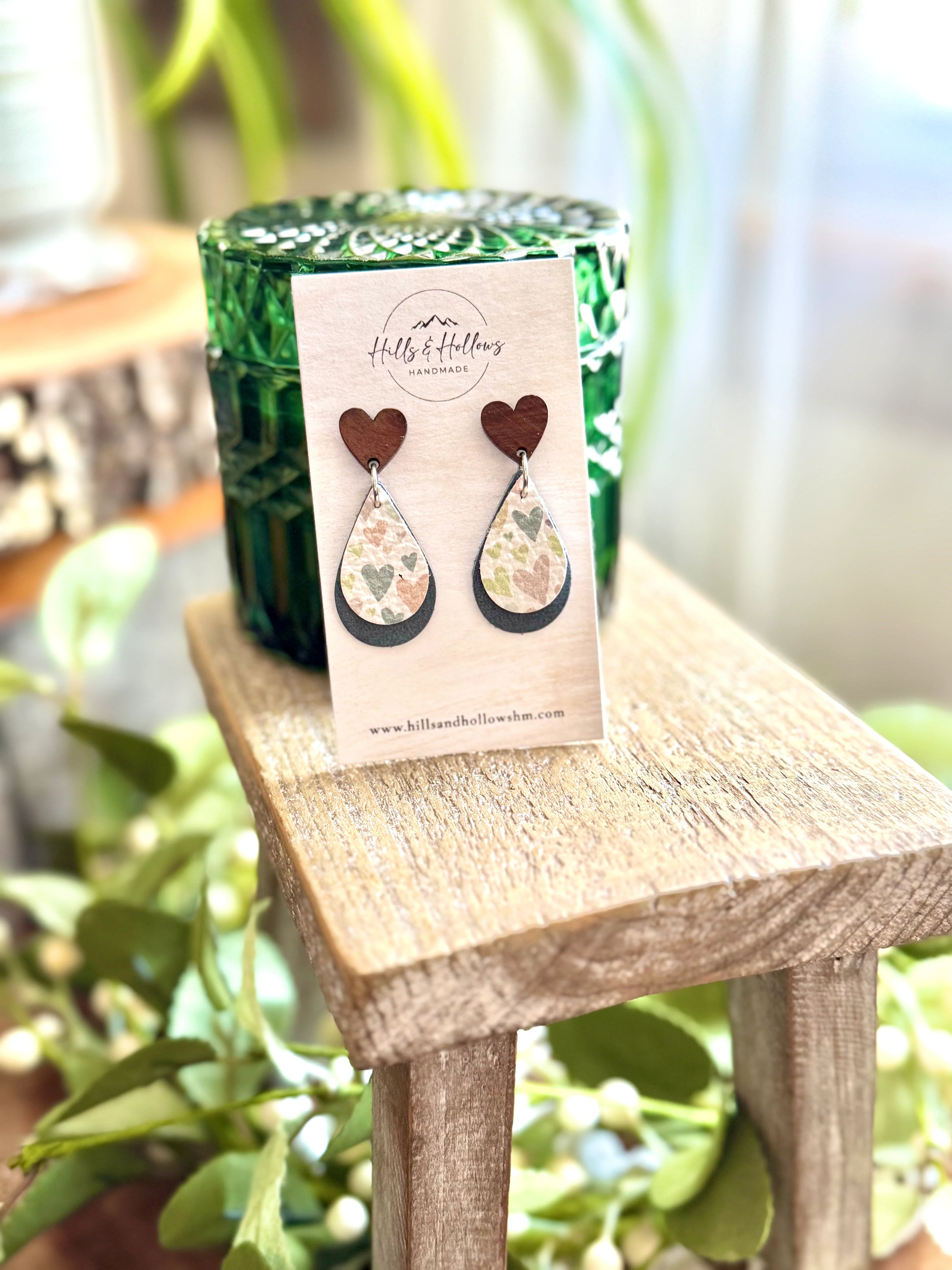 Watercolor Heart Drop