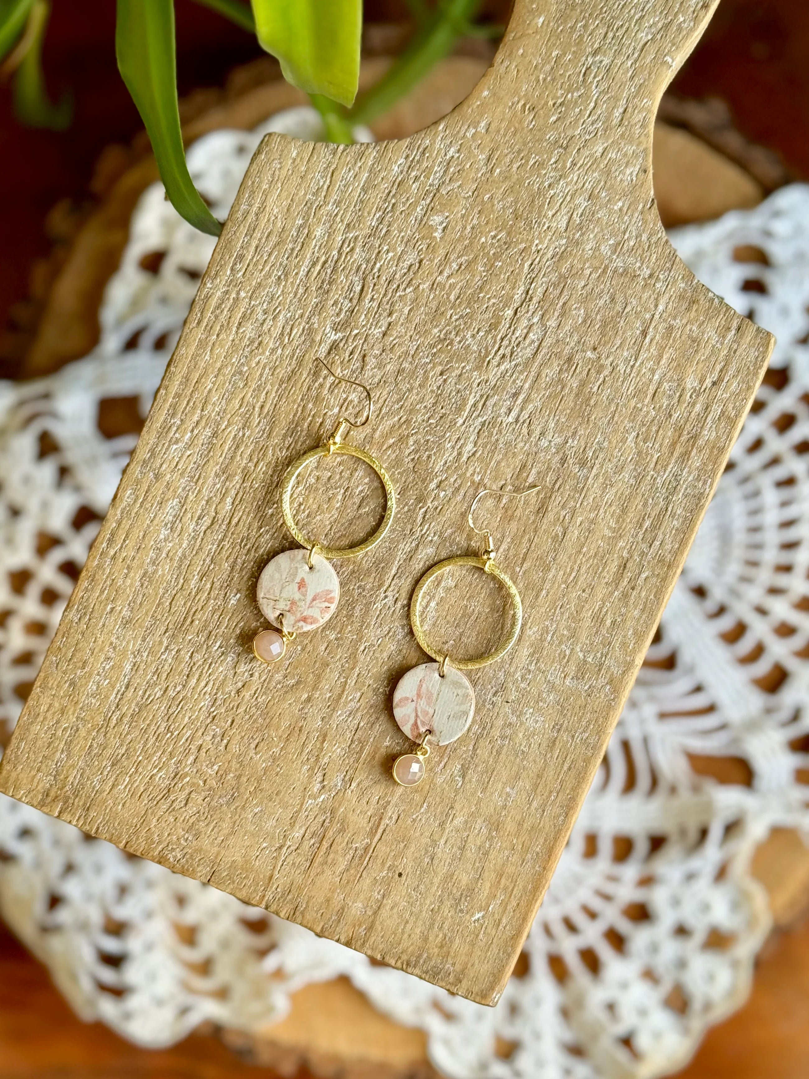 Peach Botanical with Peach Moonstone