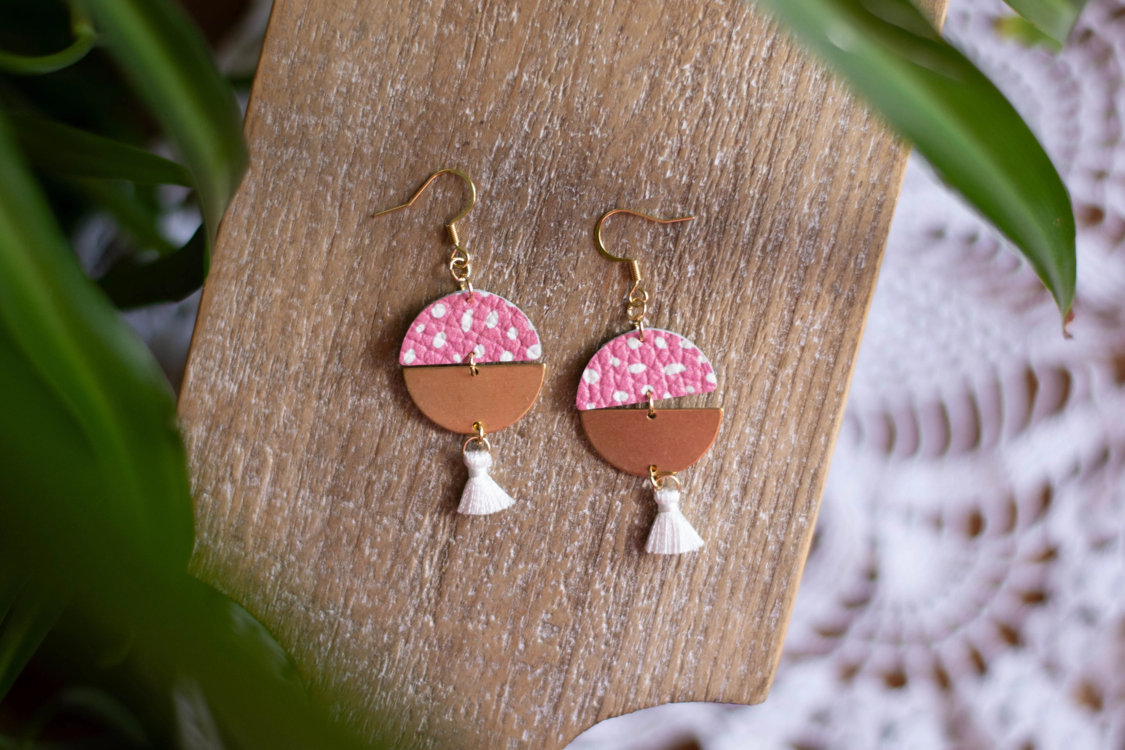 Doodle Dot Tassel Dangle